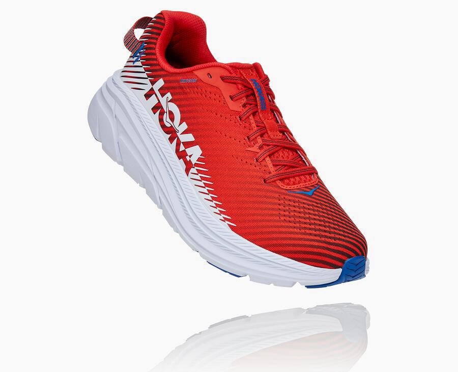 Hoka Mens Running Shoes NZ - Hoka One One Rincon 2 Red/White (MLI027416)